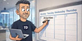 Four-day work week model highlighting productivity, AI insight, and modern work design